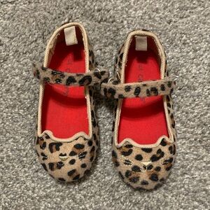 Carter’s Leopard Print Toddler Mary Jane Shoes size 6